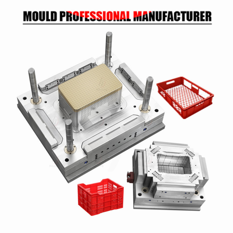 High Quality injection molding plastic crate mold with bronze insert plastic injection mold