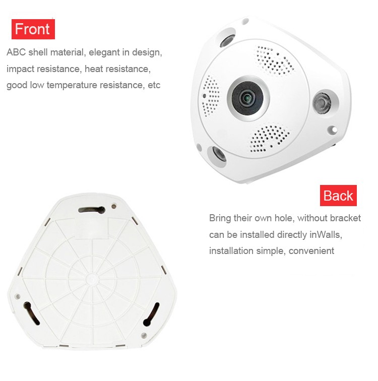 fisheye cctv camera support 360 view panorama wide angle ip camera
