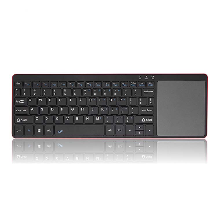 Bluetooth 30 wireless keyboard build in mouse touchpad Aluminum keyboard cases