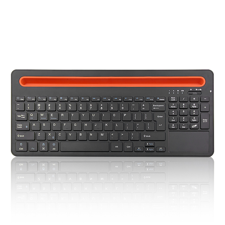 Bluetooth 30 wireless keyboard build in mouse touchpad Thin keycaps