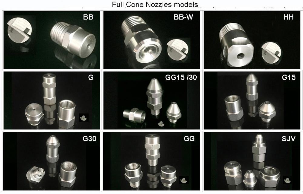 316 304ss Spray Solid Cone Nozzles