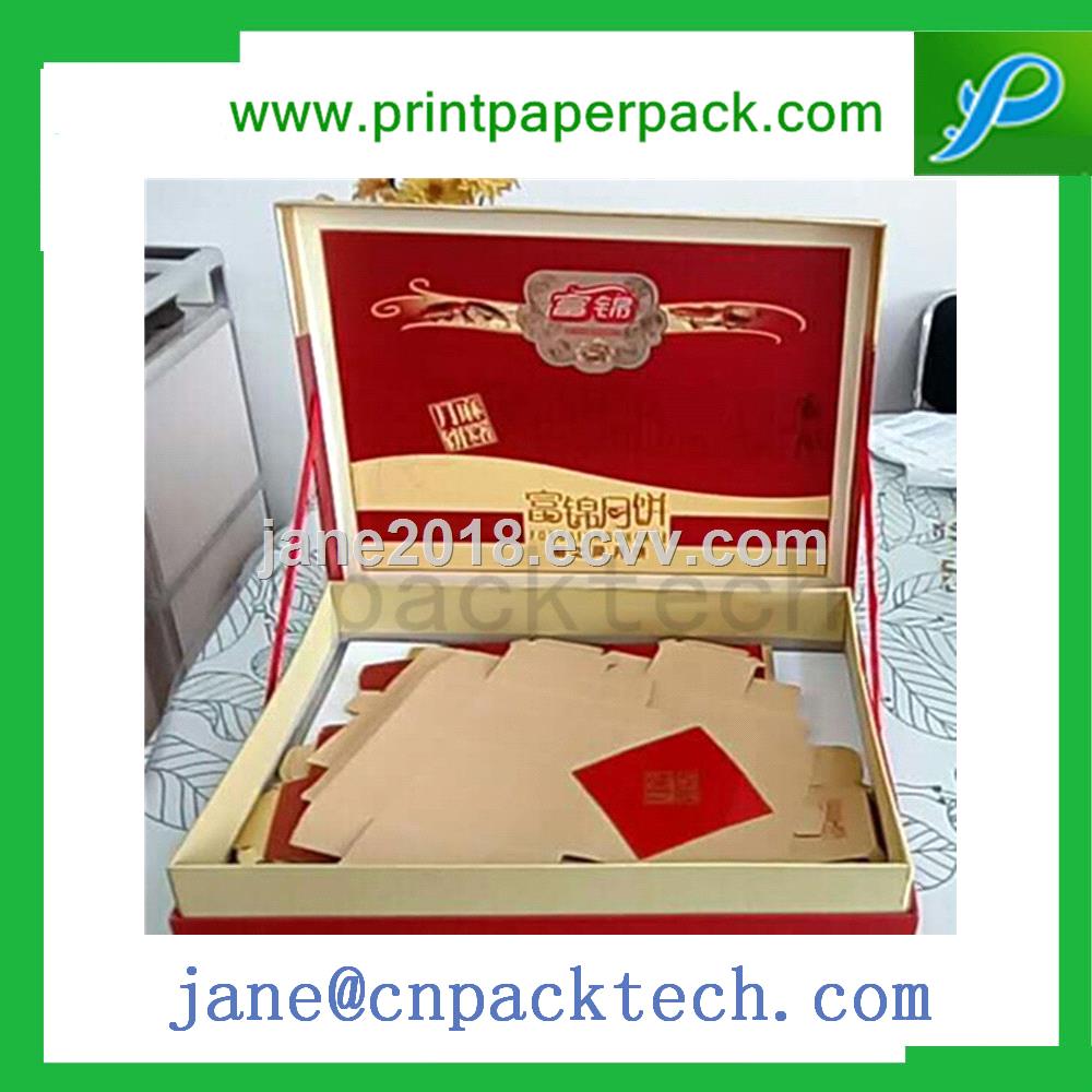 Custom Printed Favor Gift Box OEM Art Paper Packing Boxes Mooncake Packaging Box