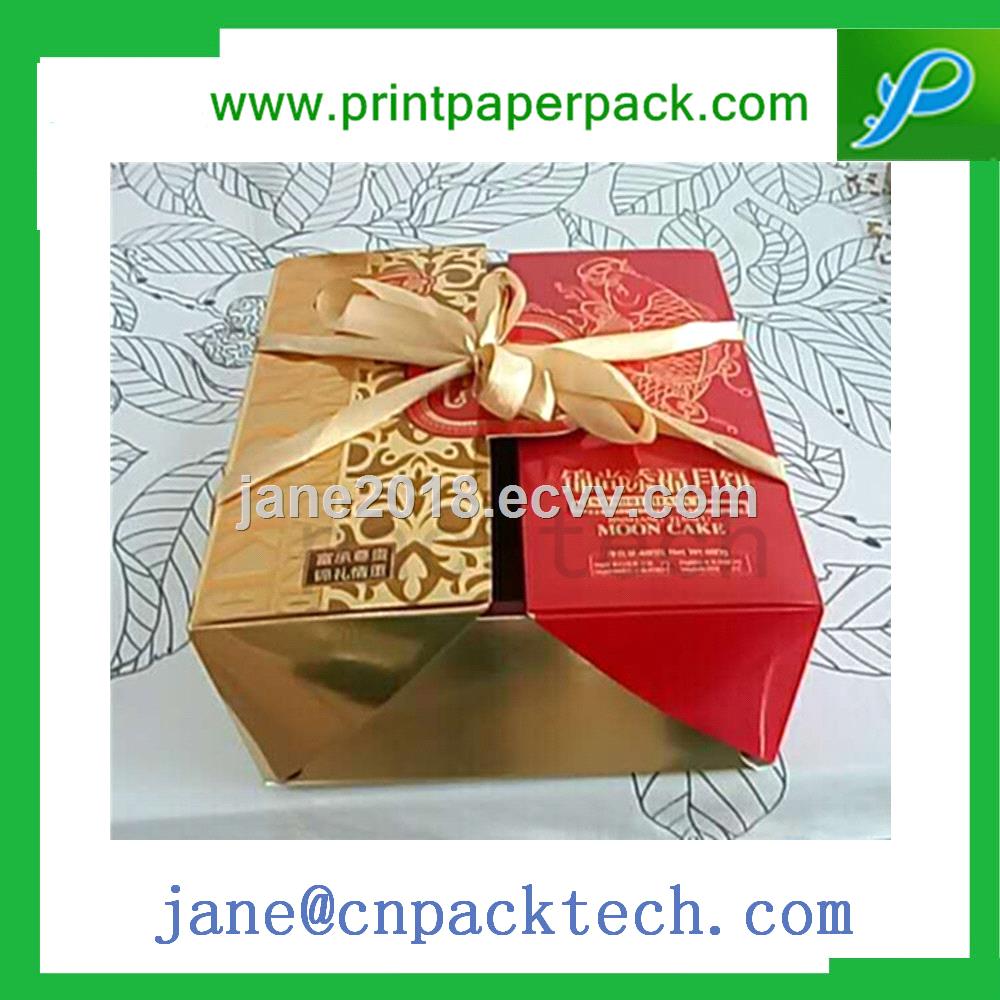 Custom Printed Favor Gift Box OEM Art Paper Packing Boxes Mooncake Packaging Box