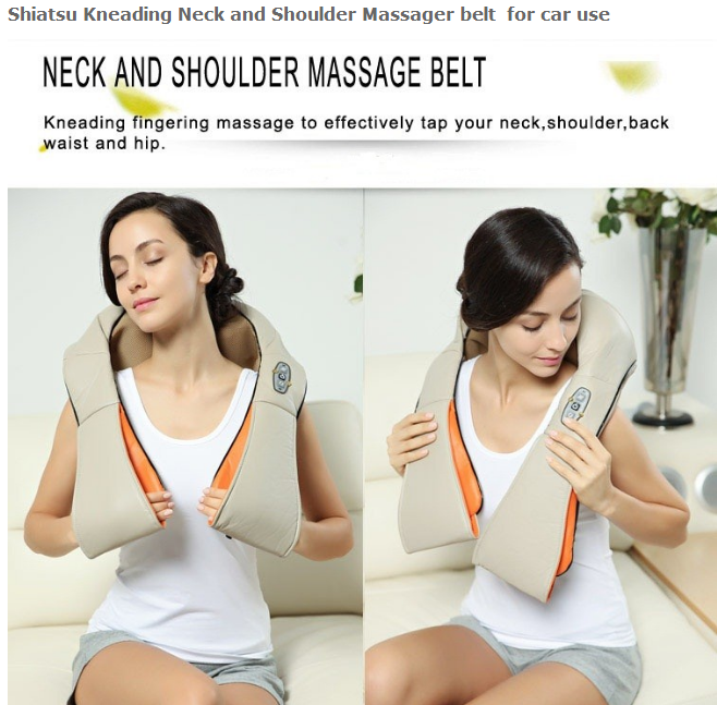 Multifunction electric neck shoulder body massge belt with heat