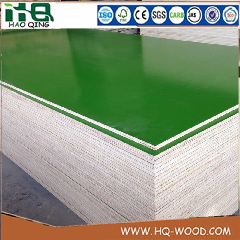 Green standard specifications high quality plastic film faced shuttering plywood