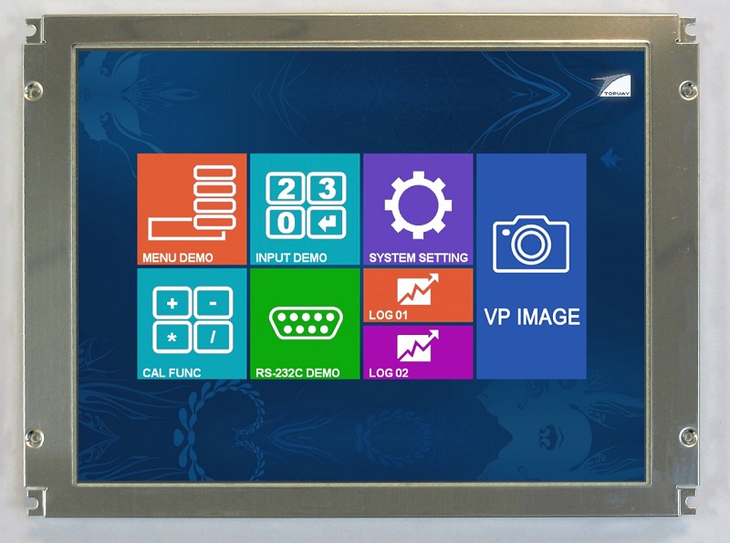 800X600 8 TFT LCD Display RS232 Interface Smart TFT LCD Module HMT080ATAC