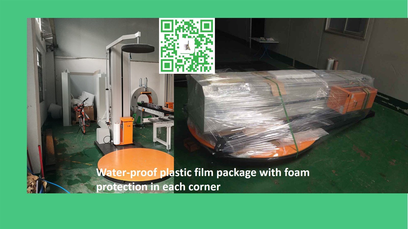 Semiauto Stretch Wrapper with Top Plate