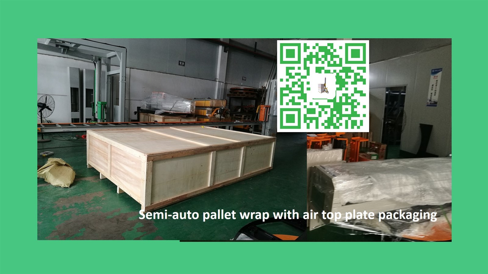 Semiauto Stretch Wrapper with Top Plate