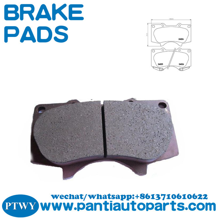 high quality Front Axle brake pads for toyota land cruiser PRADO 044650k090