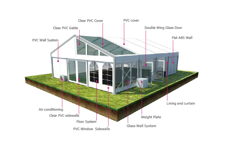 Transparent event tent on hot sale