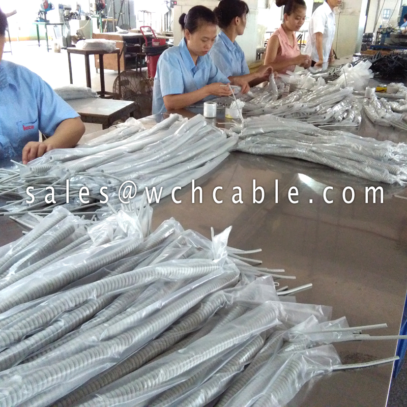 LSZH Compliant Spring spiral cable UL20841 UL20820 UL20806