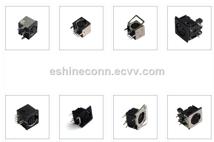 China Alternate CUI Mini Din Socket Terminal To Digital Media Player Security Systems