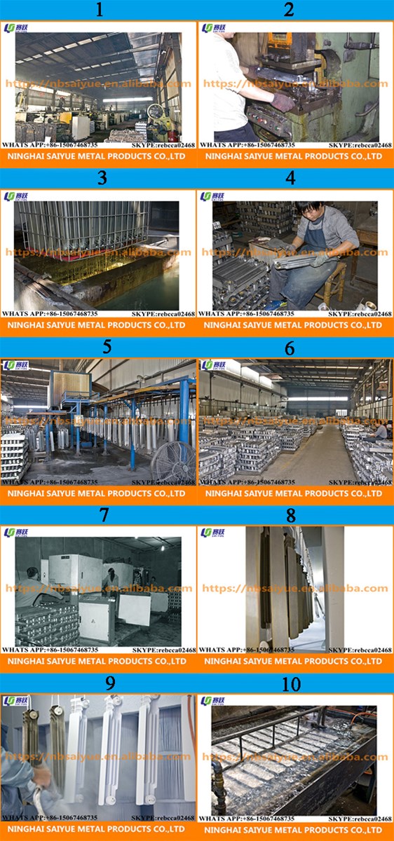 Finned bimetal aluminum radiator EFS80AA500