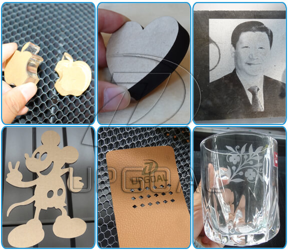 Low Cost Co2 Laser Engraving Cutting Machine for Stainless Steel Acrylic Leather with Double Head