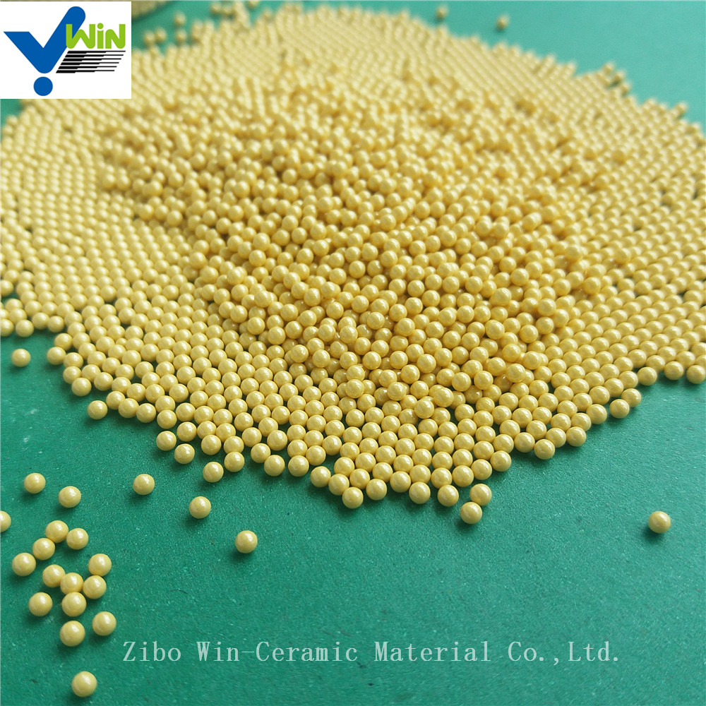 Abrasive material golden cerium zirconia grinding media for basket mill