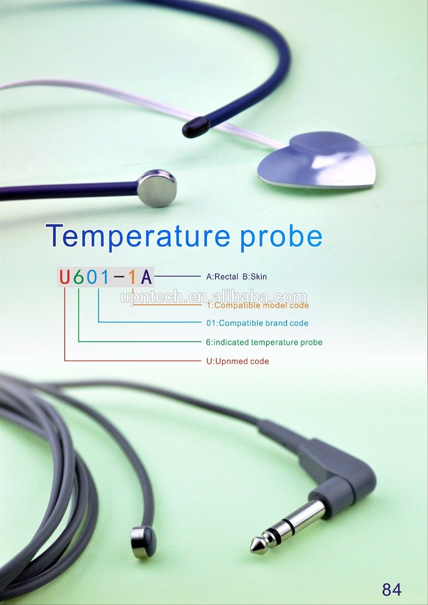 Fanem compatible adult skin surface temperature probe225k3pin