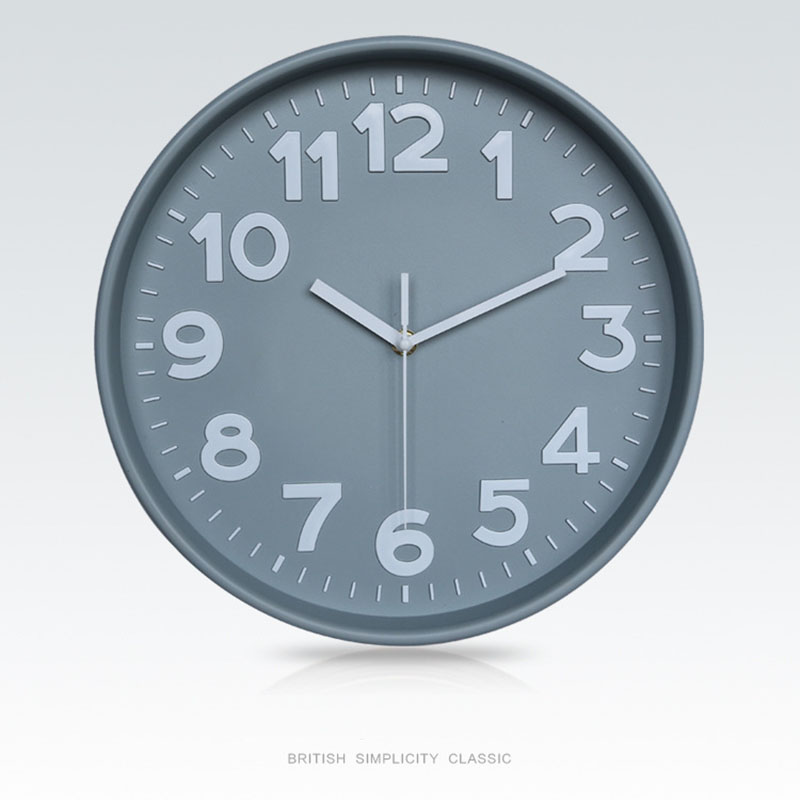 12 Inch Creative Modern Candy color Digital Wall Clock