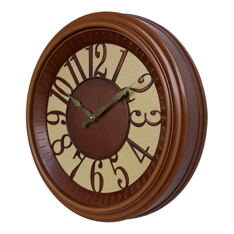 16 Inch British Retro Style Ling Room Wall Plastics Clock