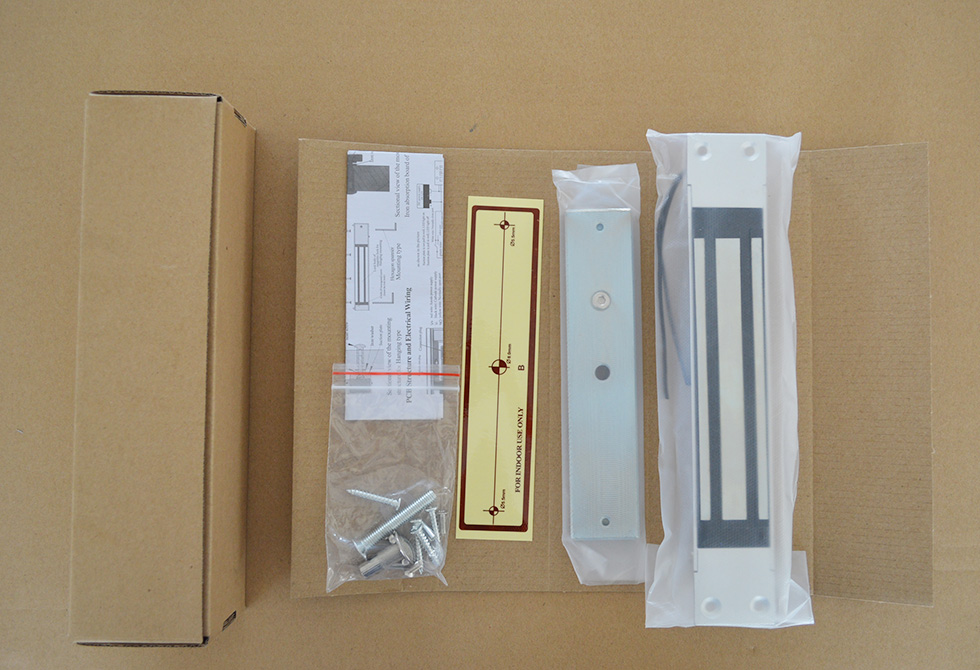 Aluminium alloy 280kg Hidden magnetic Door lock