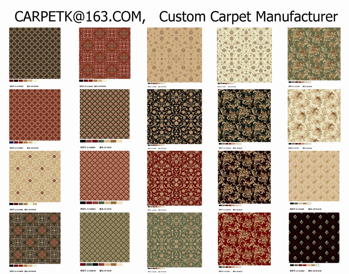 China Carpet Custom OEM ODM for Corridor Restaurant Hotel home in our Chinese carpet manufacturers