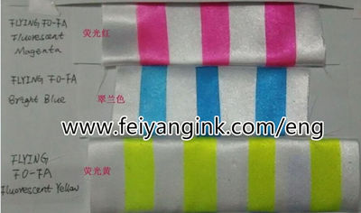 Fluorescent sublimation offset printing ink