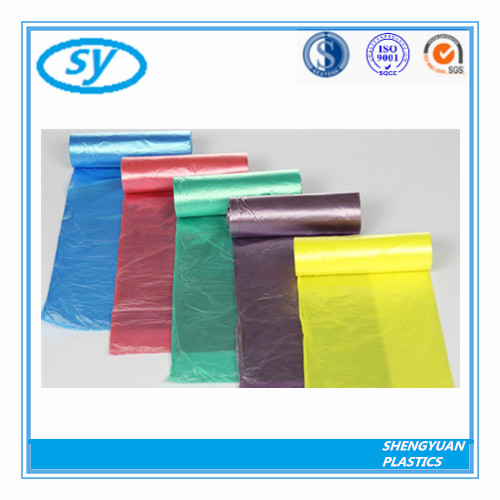 LDPEHDPE Plastic Multicolor Garbage Bags on Roll