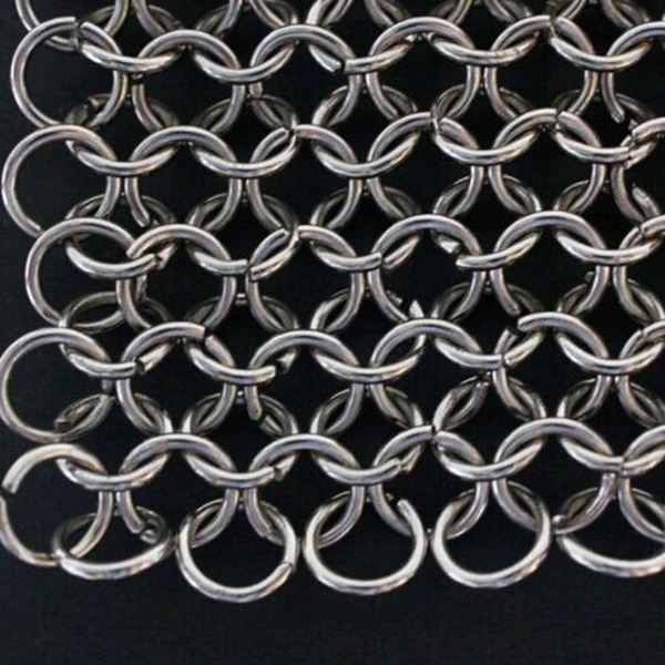 stainless steel chainmail rings curtain sheet