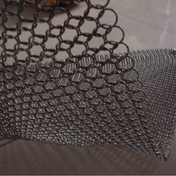 stainless steel chainmail rings curtain sheet