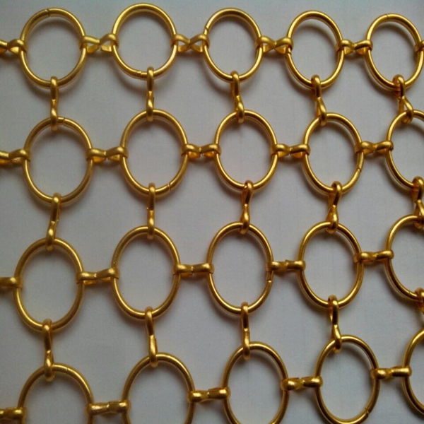 stainless steel chainmail rings curtain sheet