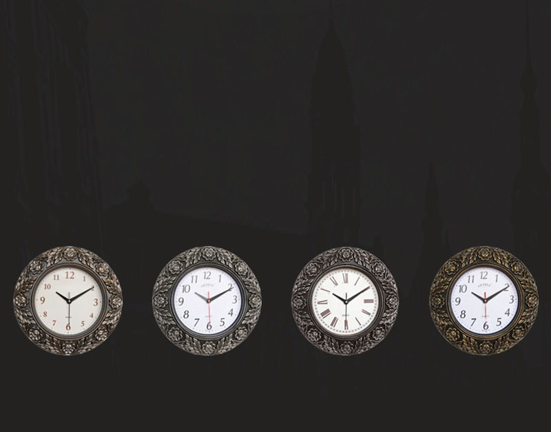 Creative European Classic Style Carving Lace Wall Clock