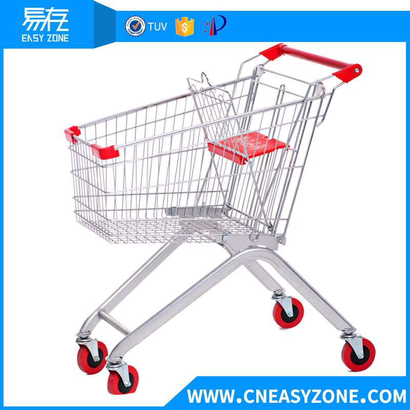 Europeanstyle supermarket shopping cart