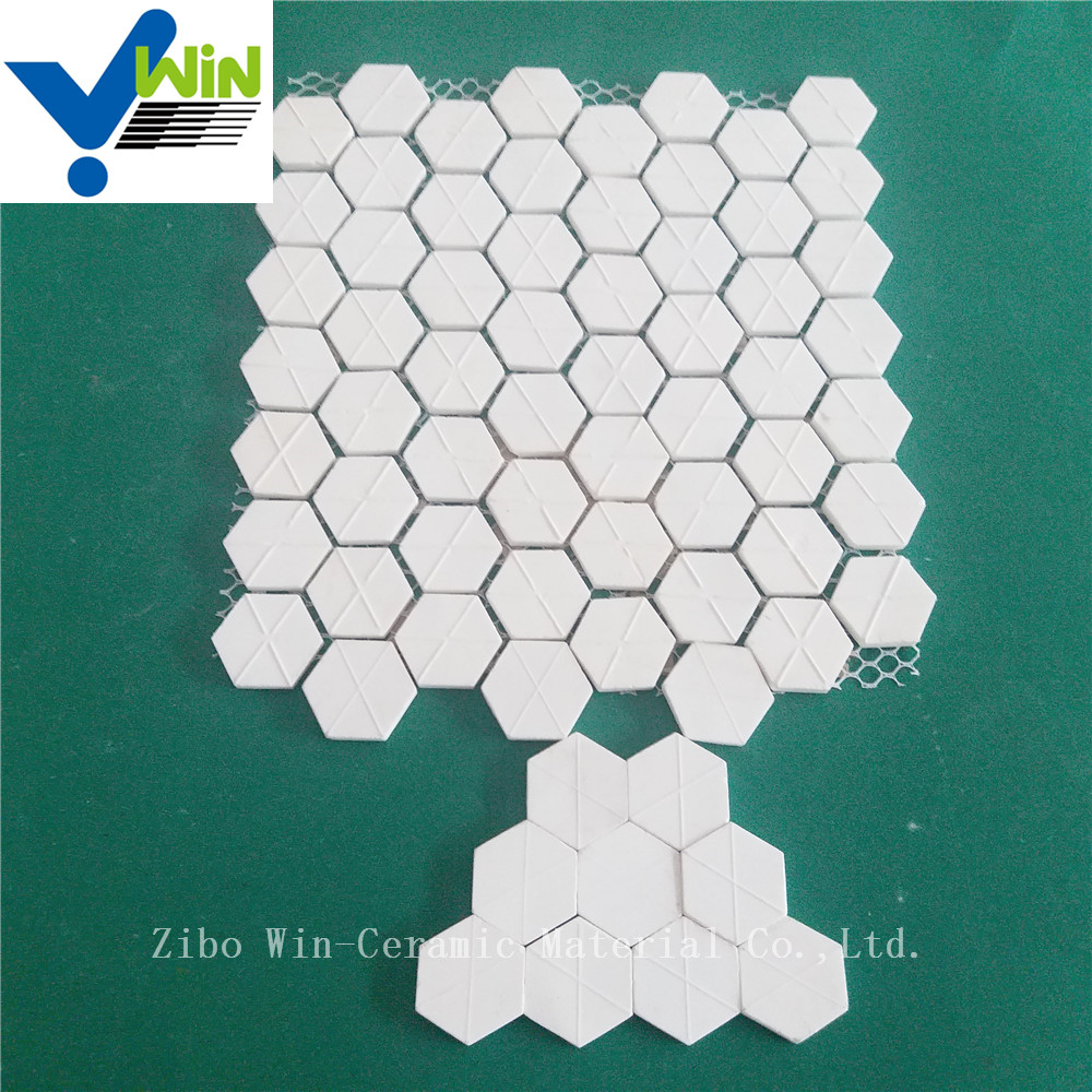 High temperature resistance white alumina mosaic tile free sample