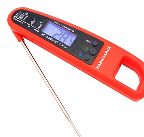 Wireless Instant Read Thermometer Digital Cooking Food Thermometer BBQ Meat Thermometer with Backlight for Smoker Bea