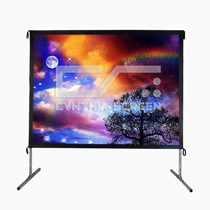 Cynthia Screen Front and Rear Projection Large Portable Outdoor Fast Folding Frame Projector Screen