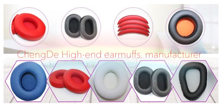 Dongguan OEM mnfr Replacement Velvet Earpad for little Momentum On Ear HeadphoneClaret RedRedGray Black