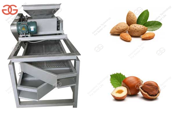 single stage almond shelling machine