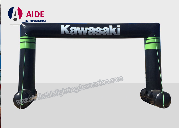 Car Race 8M Wide Inflatable Arch Rental Durable Inflatable Start Finish Arch