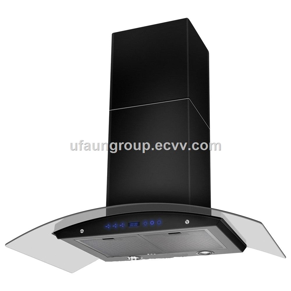 New T shape Slim SS Range Hood Vent Push Button Control