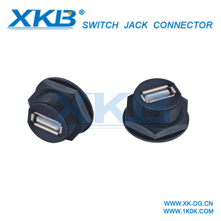 XKB brand USB waterproof socket waterproof USB 20 connector