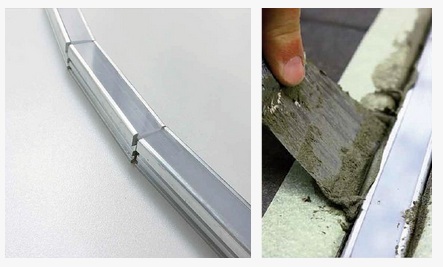 Aluminium Channel Profile on housecinemabuildingbus step