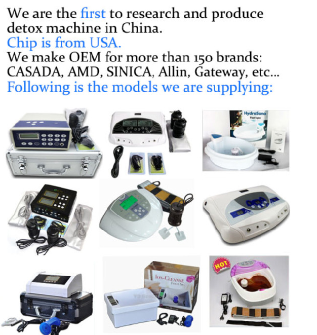 Best factory price wholesale IoN Detox Foot Spa machine for 2 persons use