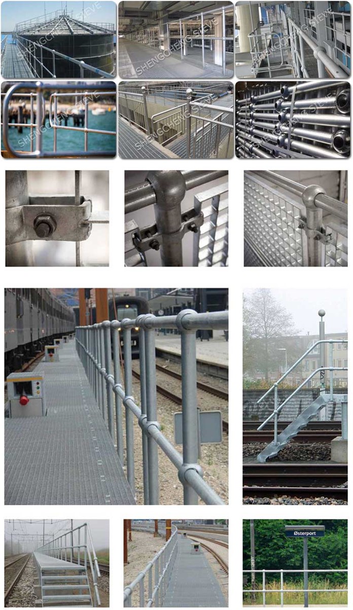 Guardrails safety handrails ball type balustrade