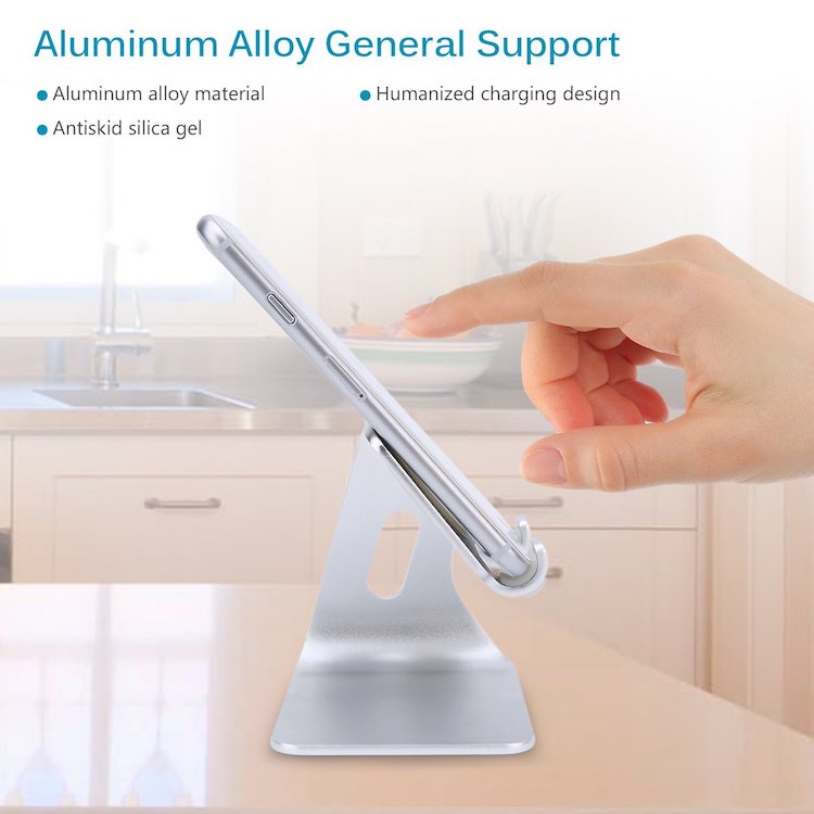 Cell Phone StandTablet Stand Advanced 4mm Thickness Aluminum Durable Stand Holder Charging Stand and Tablet