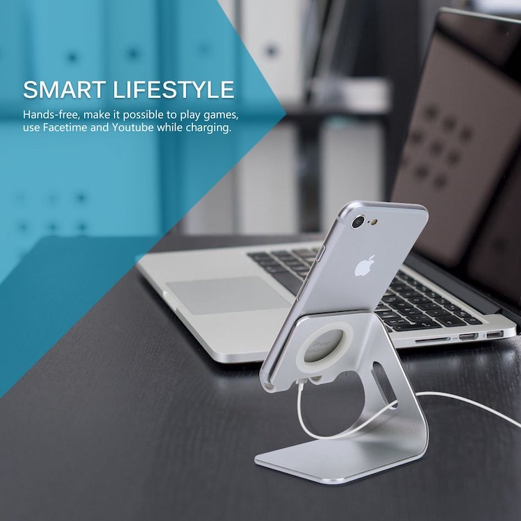 Cell Phone StandTablet Stand Advanced 4mm Thickness Aluminum Durable Stand Holder Charging Stand and Tablet