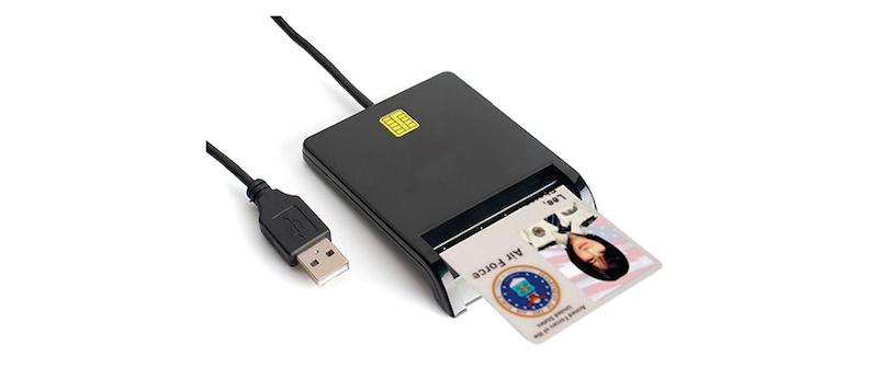 DOD Military USB Common Access CAC Smart Card Reader with CD Compatible Windows 3264bit Mac OS