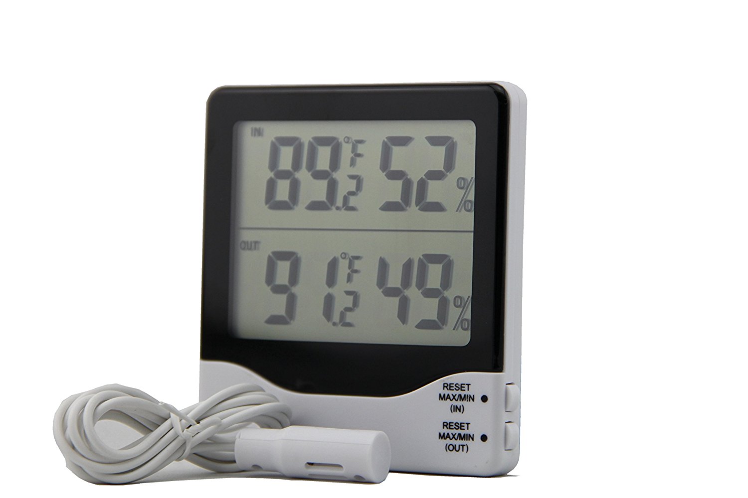 Digital Thermometer Hygrometer HumidityBig Industrial LCD Digital Indoor Outdoor Temperature and Humidity Meter
