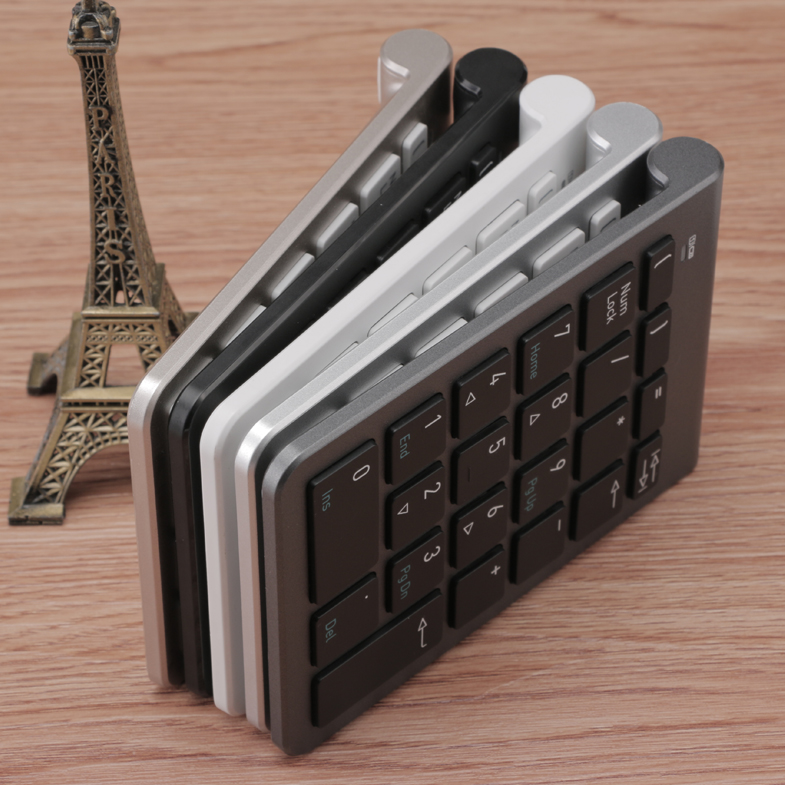 Wireless Numeric Keypad 24G 22Key USB Financial Numpad for Laptop Tablet Desktop PC with HUB port