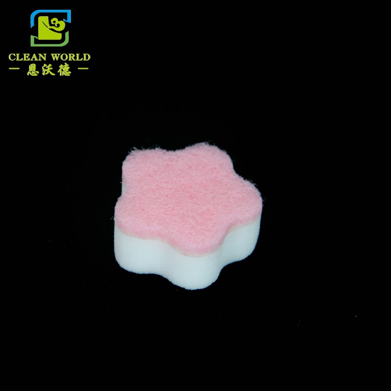 kitchen cleaning sponge melamine foam with scouring pad