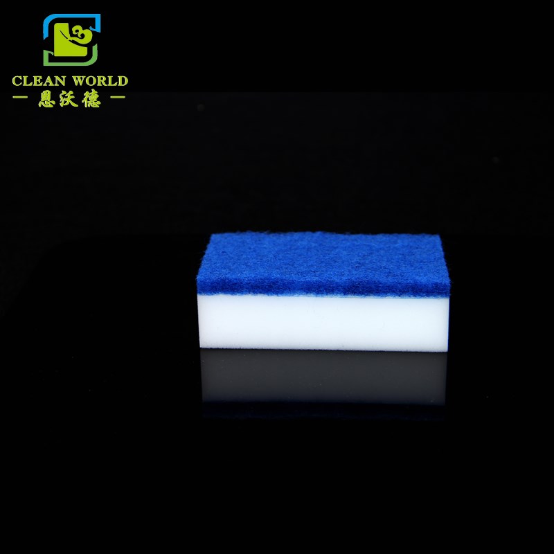 dish cleaning sponge melamine foam with scouring pad