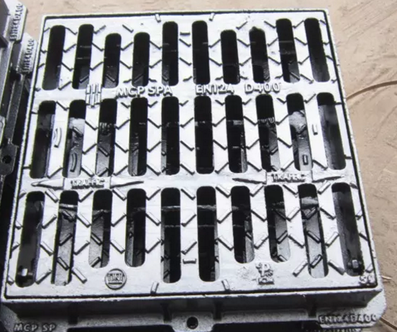 Cast iron square gully grating